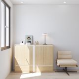  HAPPY FURNITURE , Tủ lưu trữ 4 cửa mở 2 ngăn kéo - ELIS , TCM_262 , 140cm x 45cm x 100cm DxRxC 