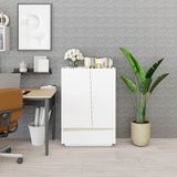  HAPPY FURNITURE , Tủ lưu trữ 2 cửa mở 1 ngăn kéo - VIGGO , TCM_173 , 62cm x 32cm x 90cm 