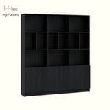  HAPPY FURNITURE , Kệ sách 6 cửa mở - CATY, KSA_084 , 160cm x 28cm x 180cm DxRxC 