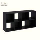  HAPPY FURNITURE , Kệ sách 8 ngăn - CHANN, KSA_101 , 106cm x 28cm x 54cm DxRxC 