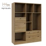  HAPPY FURNITURE , Kệ sách nhiều ngăn - CATY , KSA_027 , 120cm x 38cm x 160cm 