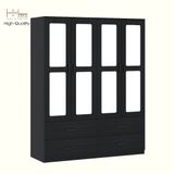  HAPPY FURNITURE , Tủ quần áo 4 ngăn kéo 4 cửa mở - TASY ,TCM_267 , 160cm x 54cm x 200cm DxRxC 