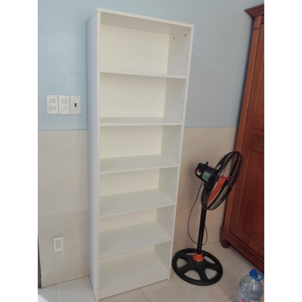  HAPPY FURNITURE , kệ sách 6 tầng - CATY , KSA_002 , 60cm x 28cm x 189cm 