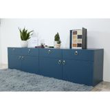  HAPPY FURNITURE , Kệ Tivi 4 ngăn kéo 4 cửa mở - WESLEY , KTV_003 , 200cm x 40cm x 50cm 