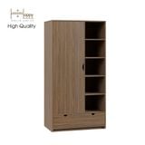  HAPPY FURNITURE , Tủ quần áo 1 cửa mở - CIRCLE , TCM_072 , 90cm x 56cm x 176cm 