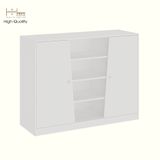  HAPPY FURNITURE , Tủ lưu trữ 2 cửa mở - DALEY , TCM_258 , 130cm x 45cm x 100cm DxRxC 