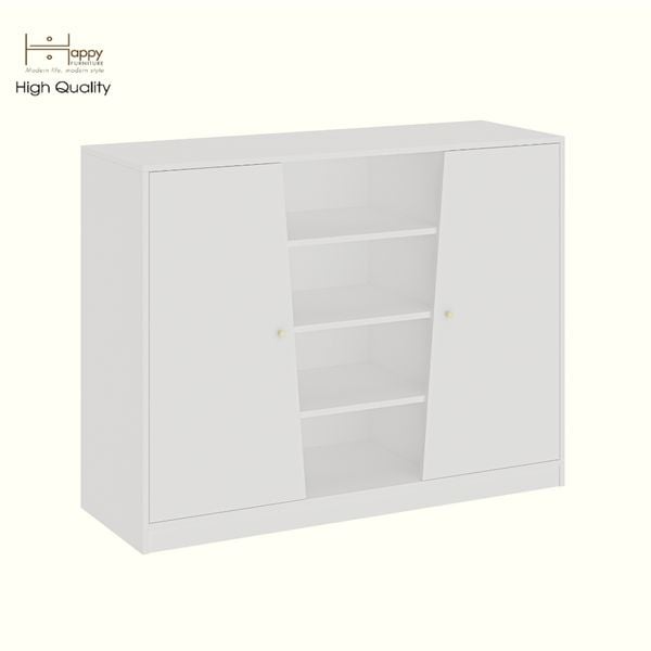  HAPPY FURNITURE , Tủ lưu trữ 2 cửa mở - DALEY , TCM_258 , 130cm x 45cm x 100cm DxRxC 
