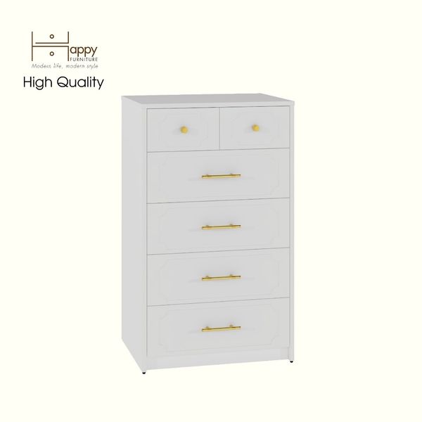  HAPPY FURNITURE , Tủ lưu trữ 6 ngăn kéo - NERIS , THK_136 , 60cm x 45cm x 100cm 
