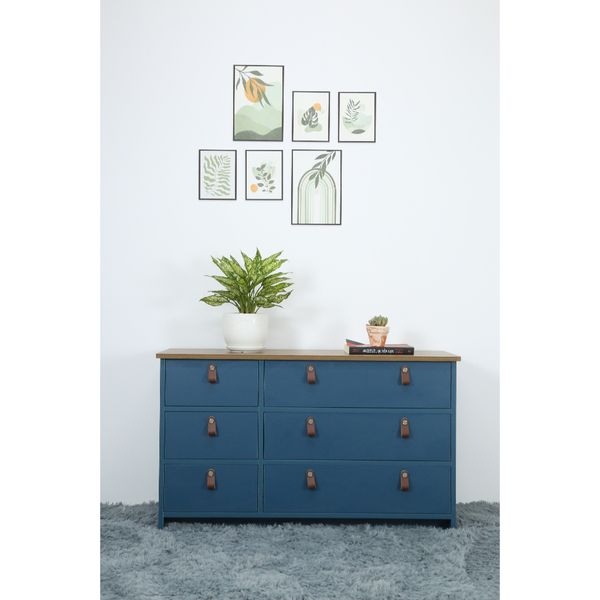  HAPPY FURNITURE , Tủ lưu trữ 3 tầng 6 ngăn kéo - NOMIA , THK_066 , 108cm x 35cm x 64cm 