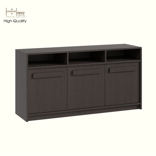  HAPPY FURNITURE , Tủ lưu trữ 3 cửa mở - RUBEL, TCM_225, 140cm x 40cm x 72cm DxRxC 