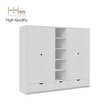  HAPPY FURNITURE , Tủ quần áo 4 cửa mở - CIRCLE , TCM_073 , 200cm x 56cm x 176cm 