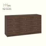 HAPPY FURNITURE , Tủ lưu trữ 9 ngăn kéo - DALEY ,THK_347 , 149cm x 45cm x 77cm DxRxC 