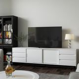  HAPPY FURNITURE , Kệ TV 2 cửa lùa - LUCA , KTV_015 , 220cm x 42cm x 65cm 
