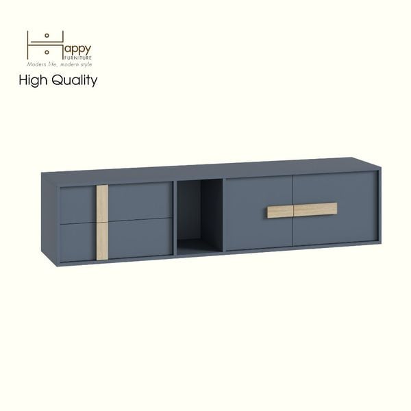  HAPPY FURNITURE , Kệ TV 2 ngăn kéo 2 cửa mở - SPACE, KTV_085 , 180cm x 40cm x 42cm DxRxC 