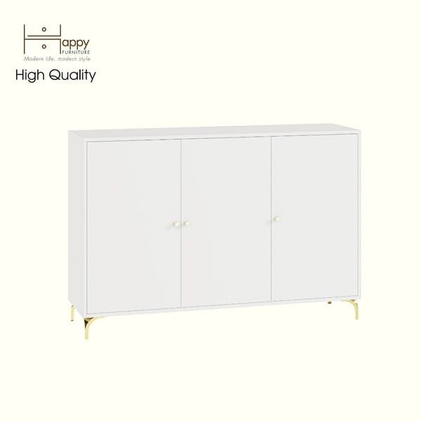  HAPPY FURNITURE , Tủ lưu trữ 3 cửa mở - HAPPI, TLT_052 , 140cm x 40cm x 96cm DxRxC 