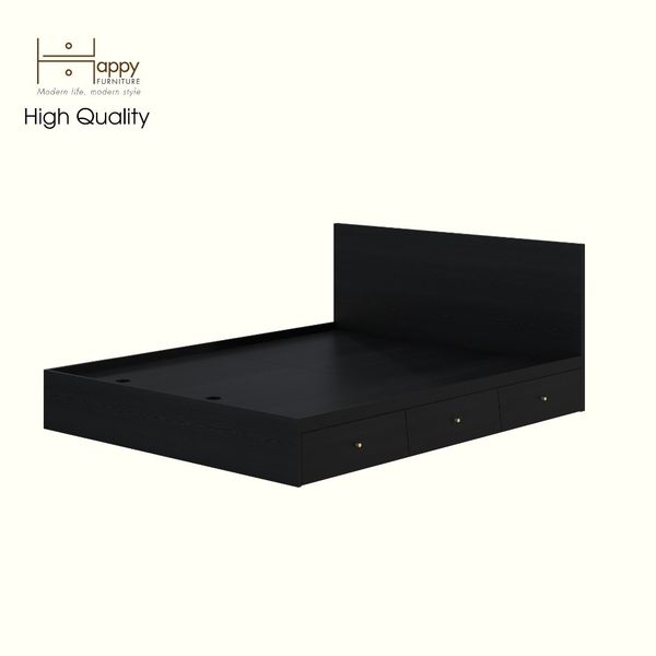  HAPPY FURNITURE , Giường 3 ngăn kéo - DALEY , GNG_266 GNG_267 GNG_268 GNG_269 , 205cm x 28cm DxRxC 