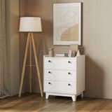  HAPPY FURNITURE , Tủ đựng đồ 3 ngăn kéo - KINA , THK_074 , 60cm x 45cm x 75cm 