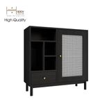 HAPPY FURNITURE , Tủ lưu trữ 1 ngăn kéo chân sắt - ROTAN , TCM_129 , 84cm x 32cm x 84cm 