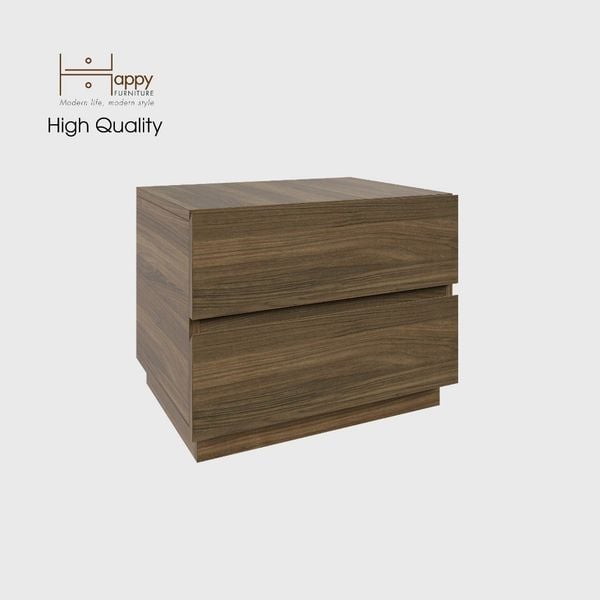  HAPPY FURNITURE , Táp đầu giường 2 ngăn - MACRO , THK_040 , 50cm x 42cm x 40cm 