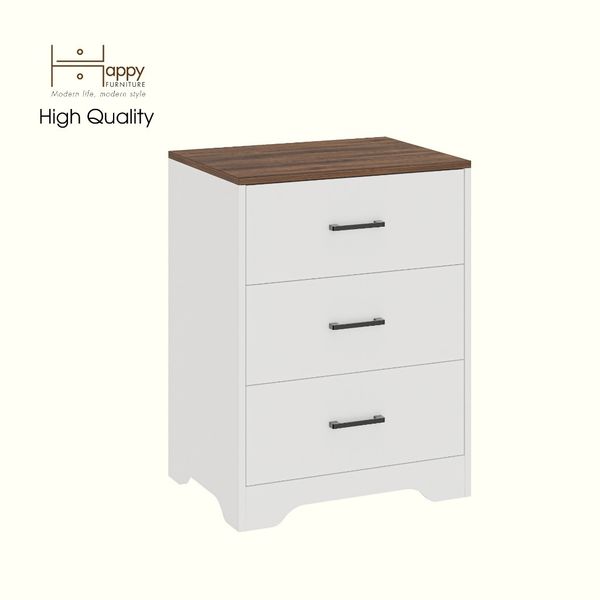  HAPPY FURNITURE , Tủ lưu trữ 3 ngăn kéo - SAFA , THK_328 , 60cm x 45cm x 80cm DxRxC 