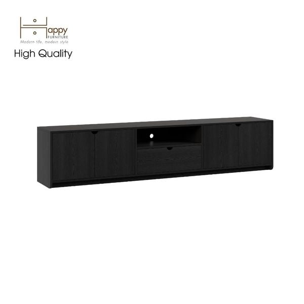  HAPPY FURNITURE , Kệ TIVI 4 cánh mở - 1 ngăn kéo - CIRCLE , KTV_019 , 220x 40x48cm 