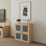  HAPPY FURNITURE , Tủ lưu trữ 4 cánh mở - BANA , TCM_123 , 70cm x 30cm x 70cm 