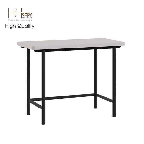  HAPPY FURNITURE , Bàn làm việc đơn chân sắt - SWEETY , BAN_045 , 100cm x 50cm x 75cm 