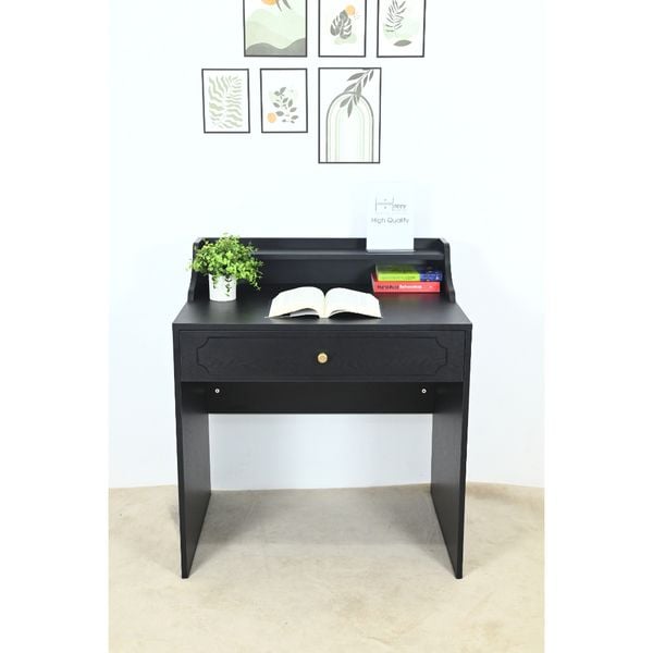  HAPPY FURNITURE , Bàn trang điểm 1 ngăn kéo - NERIS , BAN_076 , 80cm x 59cm x 90cm 