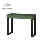  HAPPY FURNITURE , Bàn trang điểm chân sắt 2 ngăn kéo - WESLEY , BAN_011 , 100cm x 45cm x 75cm 