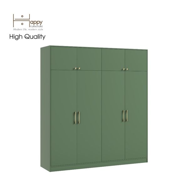  HAPPY FURNITURE , Tủ quần áo 2mx2m2 - ELEGANT , TCM_047 , 200cm x 54cm x 220cm 