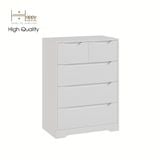  HAPPY FURNITURE , Tủ đựng đồ 5 ngăn kéo - ALEE , THK_042 , 70cm x 40cm x 94cm 