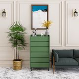  HAPPY FURNITURE , Tủ lưu trữ 6 ngăn kéo chân sắt - LAVIA , THK_155 , 63cm x 45cm x 116cm 