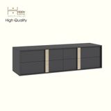  HAPPY FURNITURE , Tủ lưu trữ 4 ngăn kéo - SPACE, THK_281 , 160cm x 45cm x 43cm DxRxC 