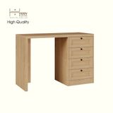  HAPPY FURNITURE , MATTA - Bàn làm việc 4 ngăn kéo , BAN_123 , 110cm x 45cm x 75cm DxRxC 