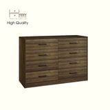  HAPPY FURNITURE , HEINEE - Tủ lưu trữ 8 ngăn kéo, THK_235 , 120cm x 45cm x 82cm DxRxC, sản phẩm phổ thông 