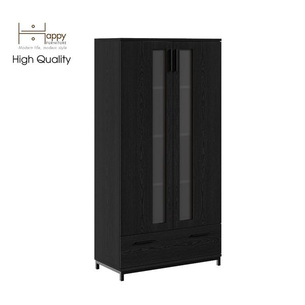  HAPPY FURNITURE , Tủ lưu trữ chân sắt - LOUIS , TCM_029 , 76cm x 36cm x 150cm 