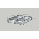  HAPPY FURNITURE , Giường 2 ngăn kéo - CALYN , GNG_250 GNG_251 GNG_252 GNG_253 , 207cm x 32cm DxRxC 