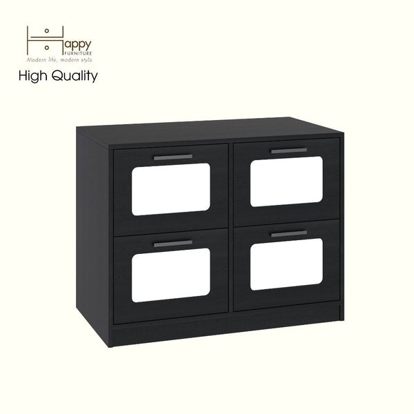  HAPPY FURNITURE , Tủ lưu trữ 4 ngăn kéo - TASY ,THK_317 , 90cm x 50cm x 70cm DxRxC 