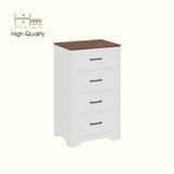  HAPPY FURNITURE , Tủ lưu trữ 4 ngăn kéo - SAFA , THK_329 , 60cm x 45cm x 103cm DxRxC 