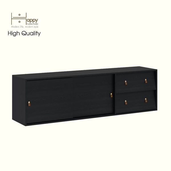  HAPPY FURNITURE , Kệ TV 2 cửa lùa 2 ngăn kéo - CALYN , KTV_100 , 180cm x 40cm x 52cm DxRxC 