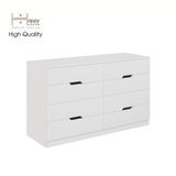  HAPPY FURNITURE , Tủ đựng đồ - 8 ngăn kéo - DASH , THK_053 , 132cm x 46cm x 78cm 