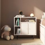  HAPPY FURNITURE , Tủ lưu trữ 2 cửa mở chân sắt - SWEETY , TCM_059 , 78cm x 40cm x 78cm 