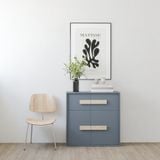  HAPPY FURNITURE , Tủ lưu trữ 4 cửa mở - SPACE, TCM_237 , 80cm x 32cm x 80cm DxRxC 