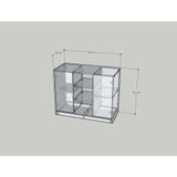  HAPPY FURNITURE , Tủ lưu trữ 2 cửa mở - MERI , TCM_255 , 100cm x 45cm x 80cm DxRxC 