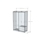  HAPPY FURNITURE , Tủ quần áo 2 cánh lùa - WINNI , TCL_036 , 120cm x 54cm x 180cm 