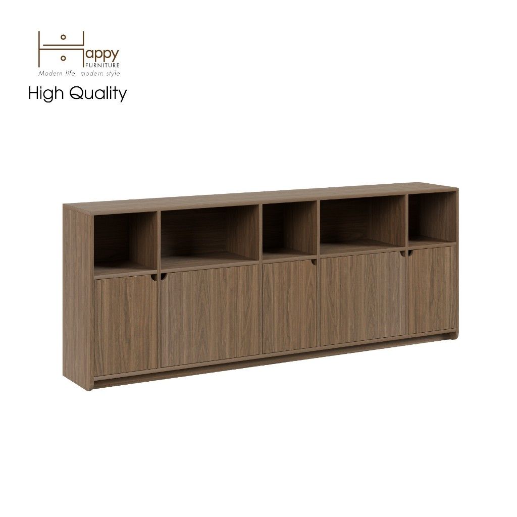  HAPPY FURNITURE , Tủ lưu trữ 5 cửa mở - CIRCLE , TCM_071 , 200cm x 34cm x 78cm 