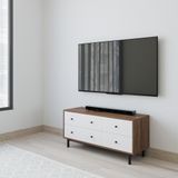  HAPPY FURNITURE , Tủ lưu trữ 4 ngăn kéo - LIVIK, THK_279 , 110cm x 40cm x 52cm DxRxC 