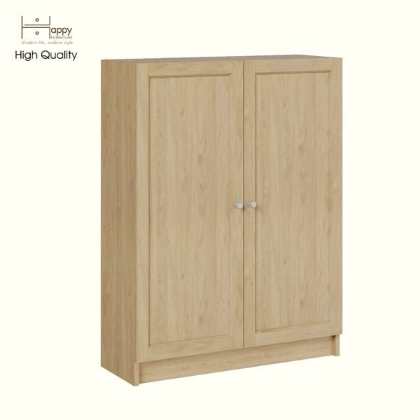  HAPPY FURNITURE , Kệ sách 3 tầng 2 cửa mở - CATY , KSA_054 , 80cm x 30cm x 106cm 