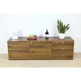  HAPPY FURNITURE , Kệ Tivi 3 ngăn kéo 2 cửa mở - WESLEY , KTV_004 , 160cm x 40cm x 50cm 