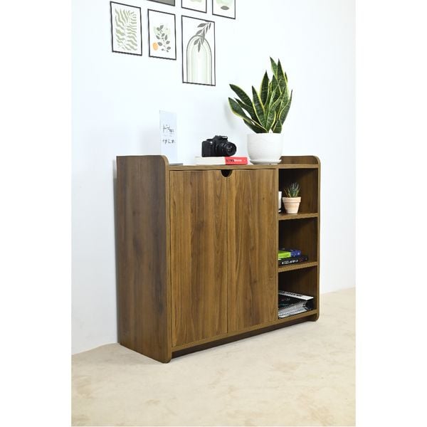  HAPPY FURNITURE , Tủ giày nhiều ngăn - CIRCLE , TCM_069 , 90cm x 34cm x 80cm 